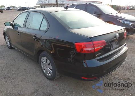 2015 Volkswagen Jetta 2.0L S из США, поврежденный, VIN 3VW2K7AJ8FM406923